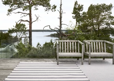 Ulkomatto Big Stripe harmaa-hiekka Kaihdin Sampo