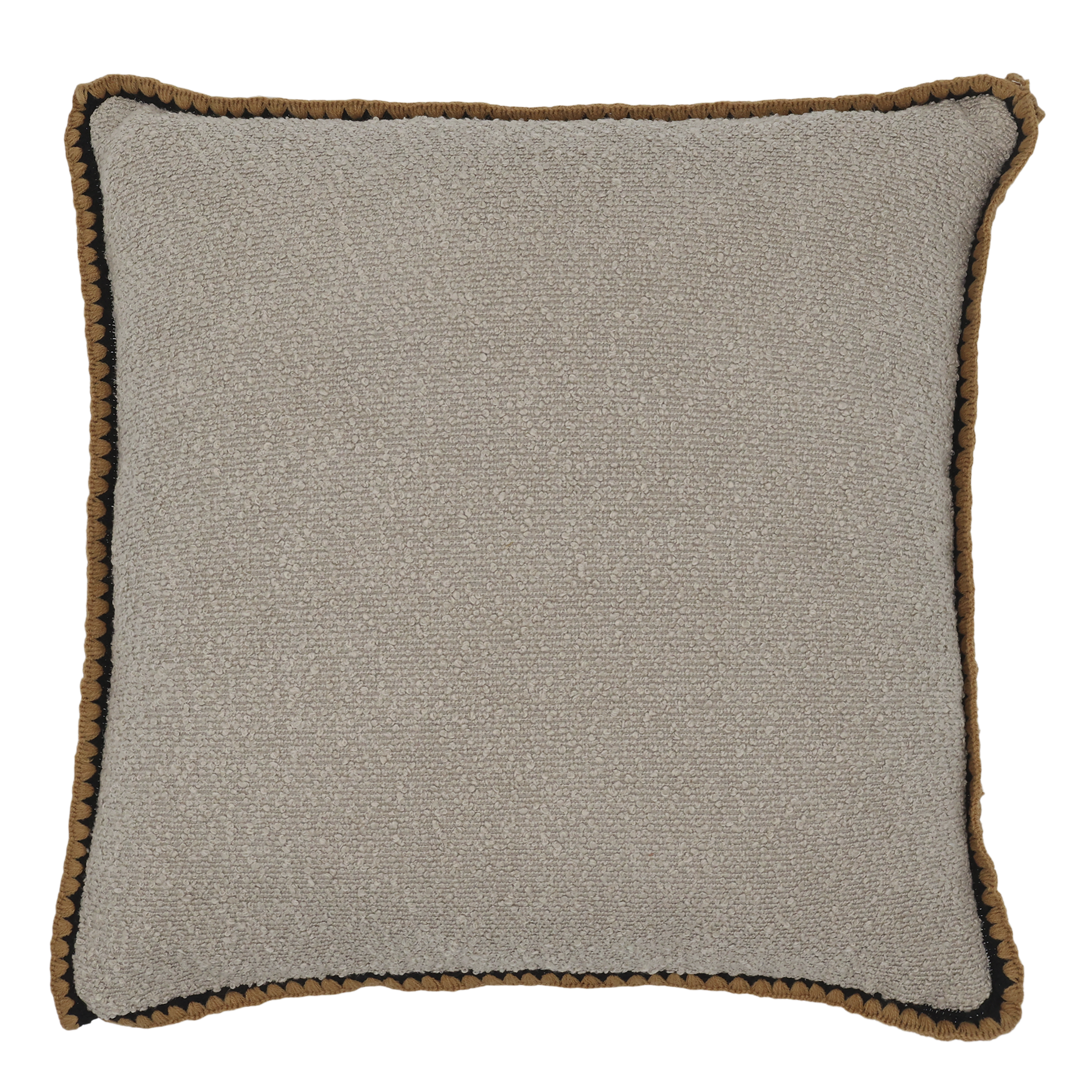 Aix tyynynpäällinen virkatulla reunalla Latte - Image 2