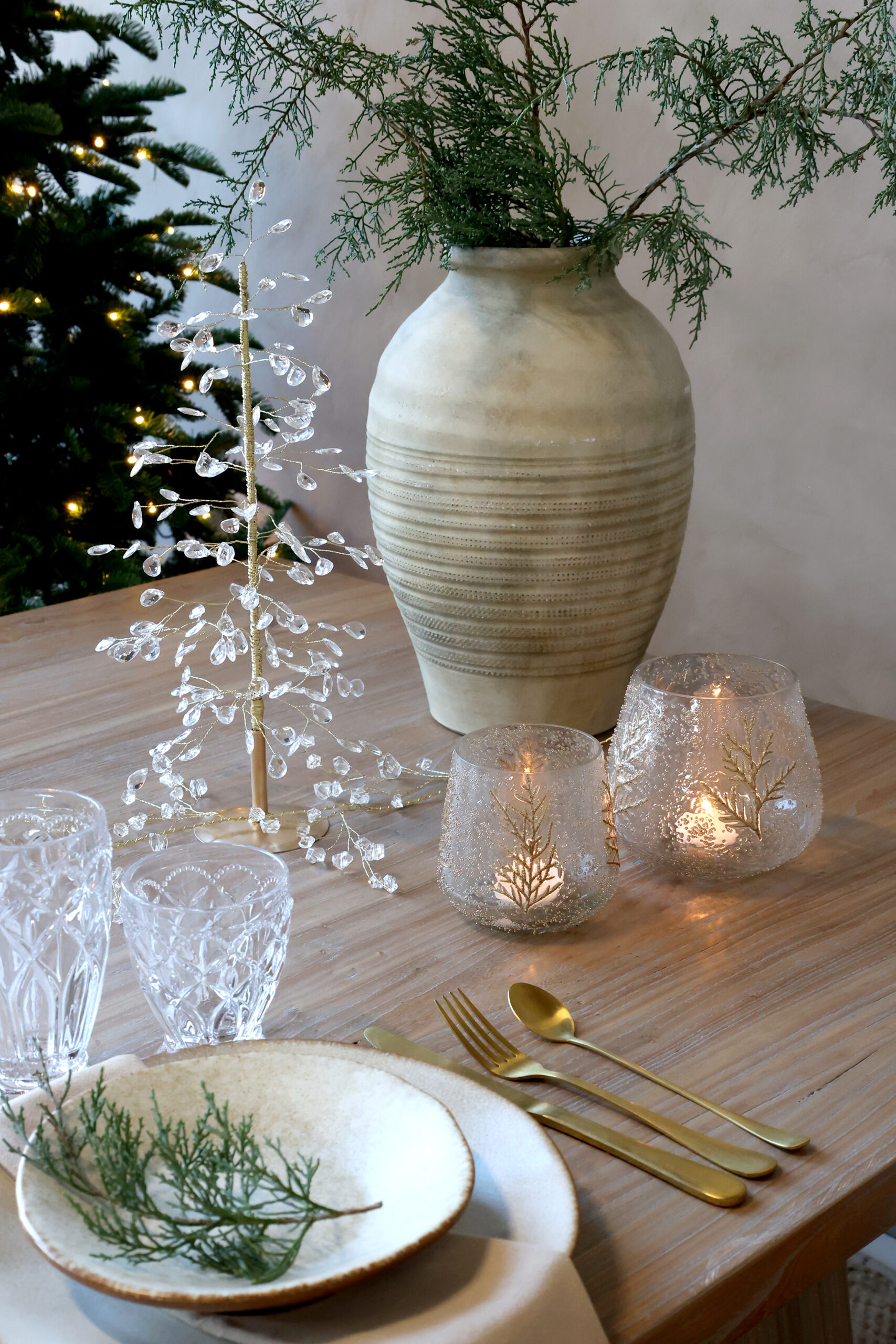 Kristallikoristeinen kuusi, 42cm - Image 3